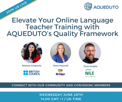 Elevate Your Online Language Teaching Training with AQUEDUTO's Quality Framework