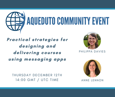 Practical strategies for designing and delivering courses using messaging apps